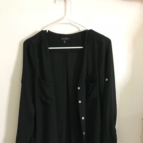 Cotton On Tops - Black Dress Shirt